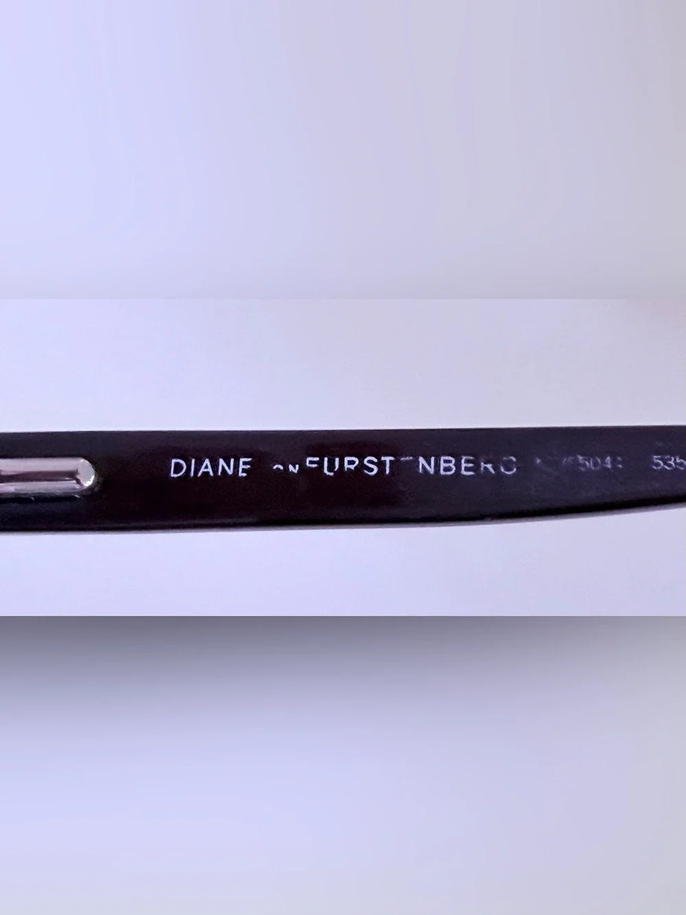 Diane Von Furstenberg Women’s Eyeglass Frames in Dark Purple.